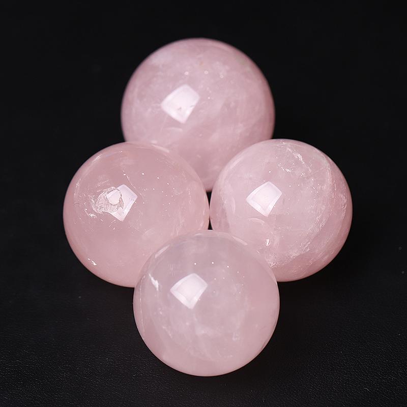 30mm Rose Quartz Crystal Sphere Wholesale Crystals