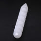 6" Spiral White Selenite Wand Wholesale Crystals