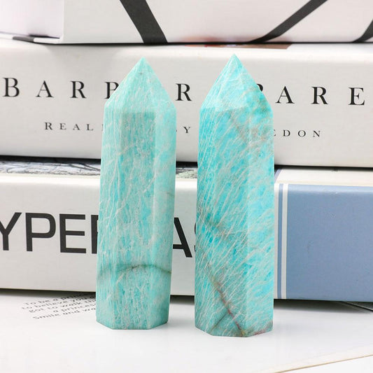 Set of 2 Amazonite Points Wholesale Crystals