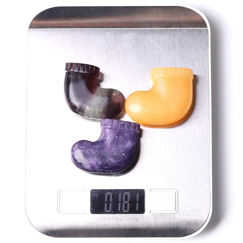 1.9" Sock Crystal Carvings for Christmas Wholesale Crystals