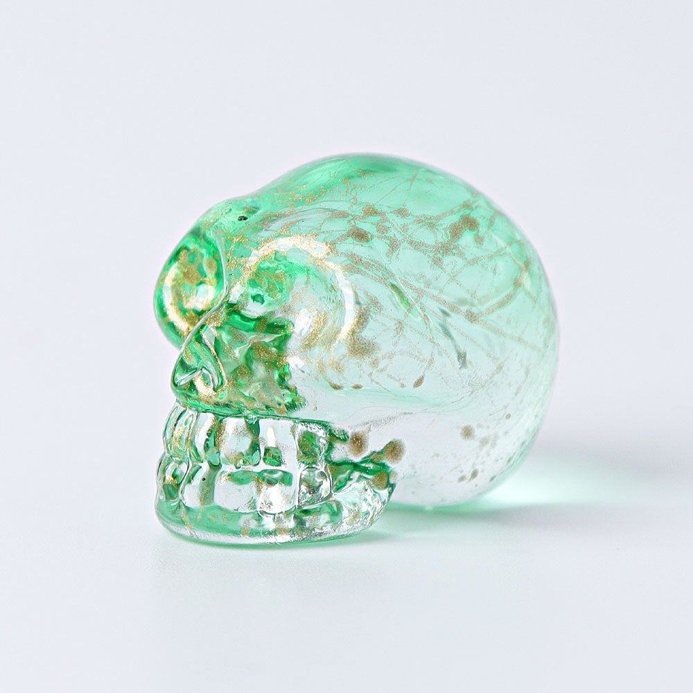 1" Aura Skull  Angel Crystal Carvings （Random sending color） Wholesale Crystals