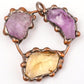 Raw Amethyst Citrine Stone Pendant Wholesale Crystals