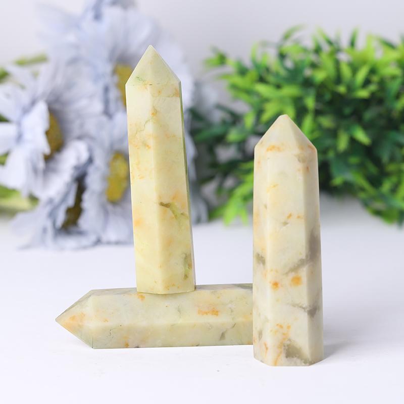 Serpentine Jade Points Wholesale Crystals
