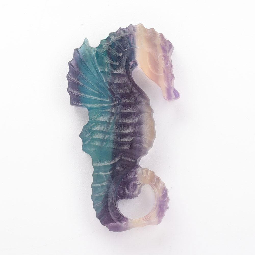 Fluorite Hippocampus Carvings Wholesale Crystals