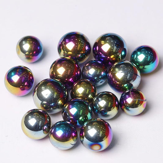 High Quality Titanium Aura Crystal Spheres Crystal Balls for Healing Wholesale Crystals