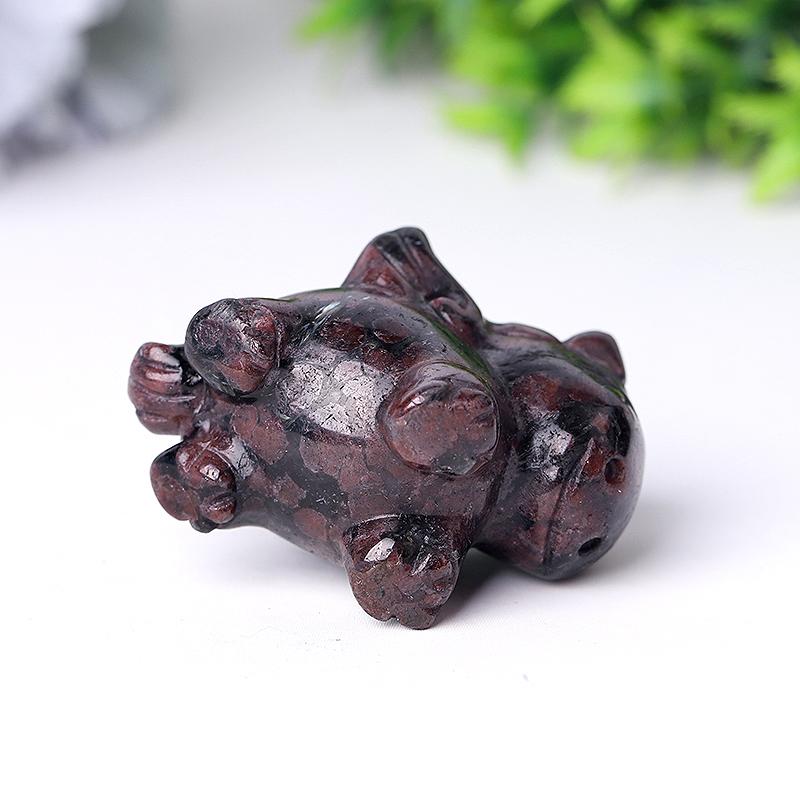 Natural Garnet Unicorn Hand Carving for Collection Wholesale Crystals