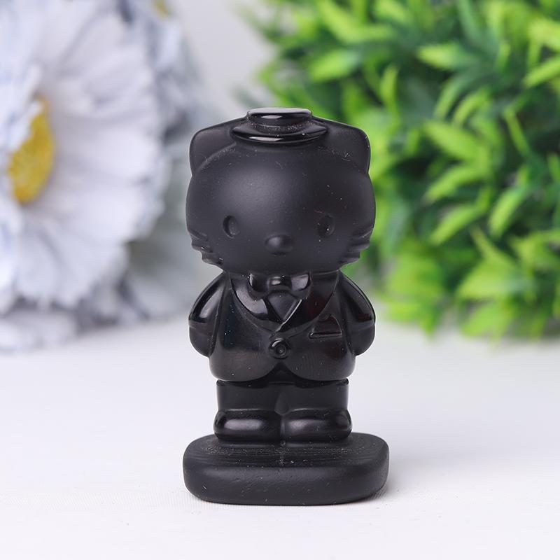 2" Black Obsidian Crystal Carvings Wholesale Crystals