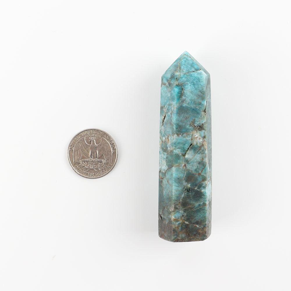 Set of 3 Blue Apatite Point Wholesale Crystals