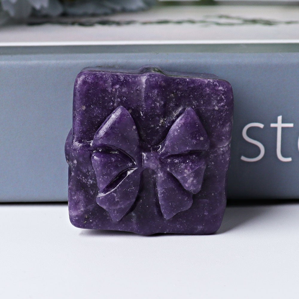 1.5" Gift-box Crystal Carvings for Christmas Wholesale Crystals