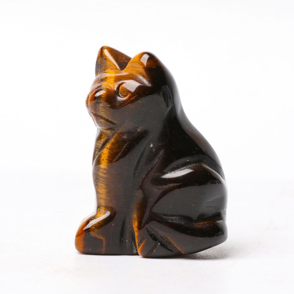 1.5" Cat Figurine Crystal Carvings Wholesale Crystals