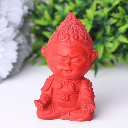 3.3" Cinnabar Great Sage Crystal Carvings Wholesale Crystals