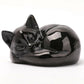 Black Obsidian Sleeping Cat Carvings Wholesale Crystals