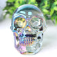 3" Aura Glass Skull Crystal Carvings Wholesale Crystals