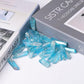 Drilled Blue Aura Quartz Crystal Points Raw Rough Clear Rock Quartz Sticks Wholesale Crystals