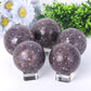 2.5"-4.5" Resin Lepidolite Sphere Wholesale Crystals