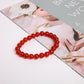 8mm Red Chalcedony Crystal Bracelet Wholesale Crystals