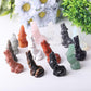 2.5" Wolf Crystal Carvings Wholesale Crystals