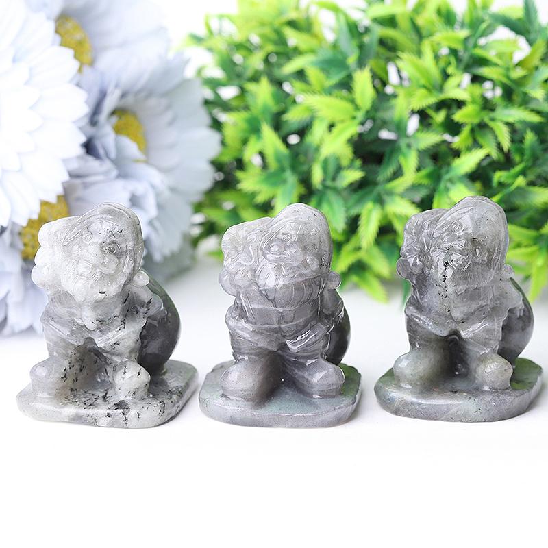 2.2" Labradorite Santa Claus Crystal Carvings Wholesale Crystals