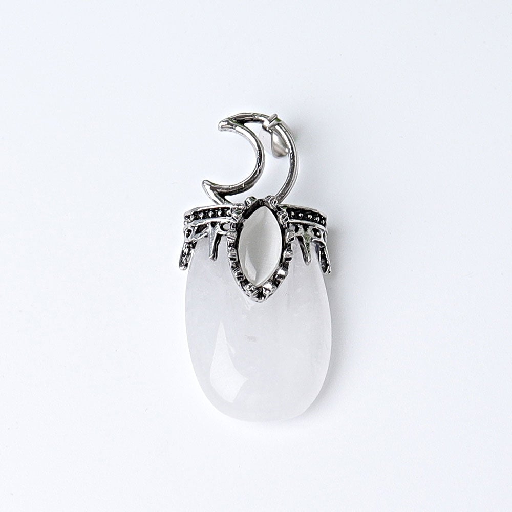 1.8" Crystal Pendant with Moon Decoration Wholesale Crystals