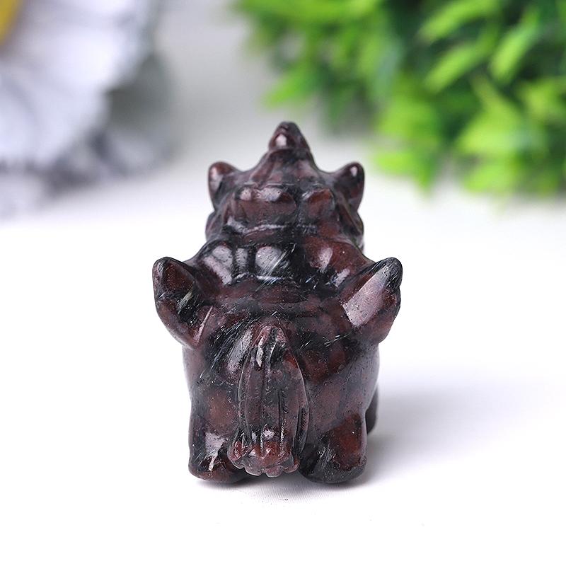 Natural Garnet Unicorn Hand Carving for Collection Wholesale Crystals