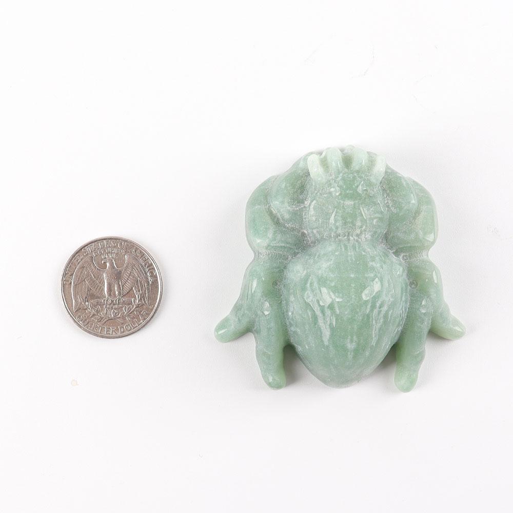 Green Aventurine Crystal Carving Spider Wholesale Crystals