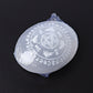 2.4" Selenite Palm Stone with Printing Wholesale Crystals