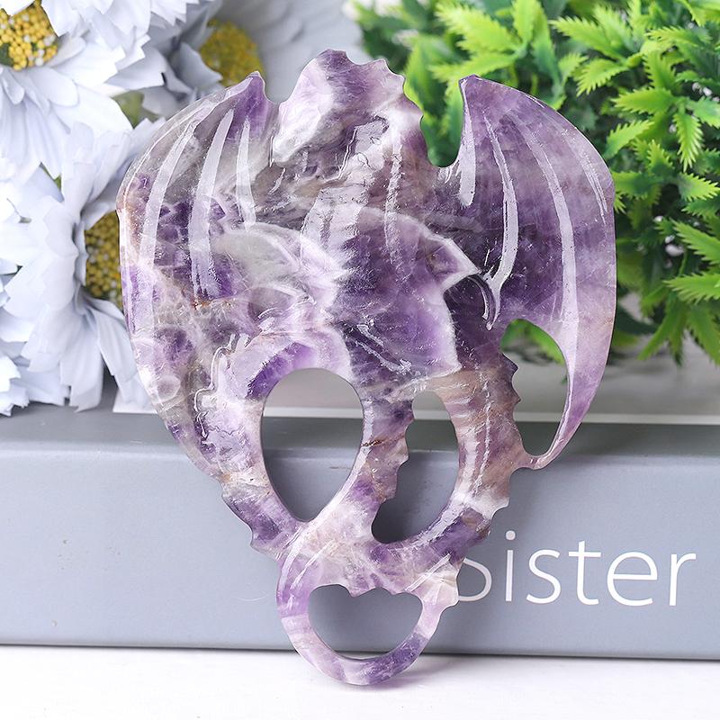 4" High Quality Dragon Crystal Carvings for Decoration Wholesale Crystals