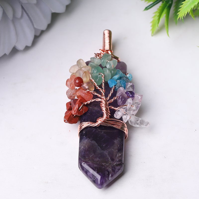 2.5" Tree of Life Crystal Pendant Wholesale Crystals