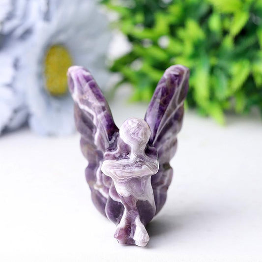 2.4" Dream Amethyst Fairy Crystal Carvings Wholesale Crystals
