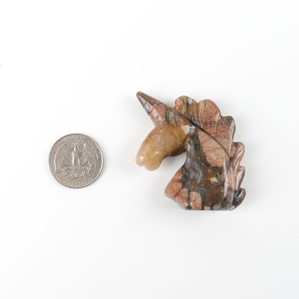 2" Que Sera Crystal Carving Unicorn Wholesale Crystals