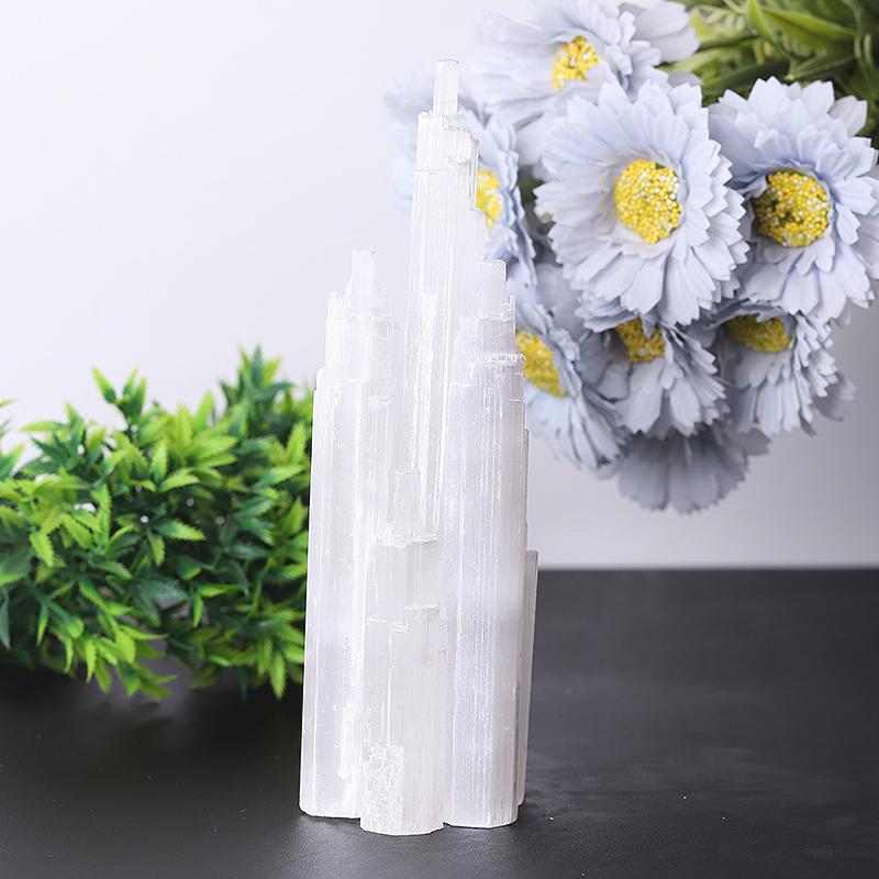 7.5" Selenite Skyscraper Tower Wholesale Crystals