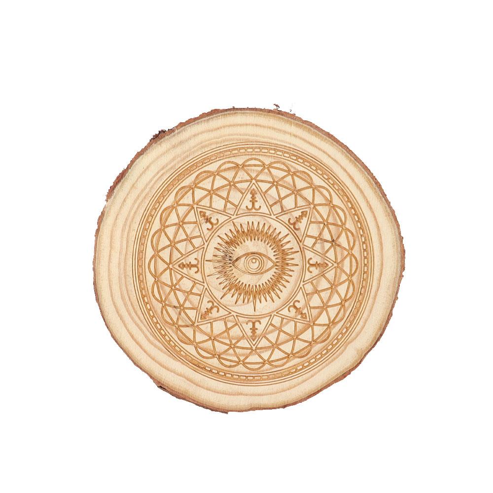 Wooden Coaster 10cm Wholesale Crystals