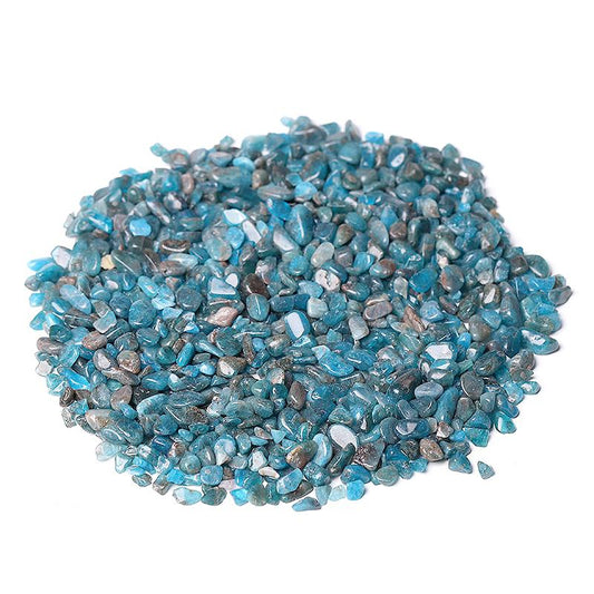 0.1kg 5-7mm Natural Blue Apatite Chips Crystal Chips for Decoration Wholesale Crystals