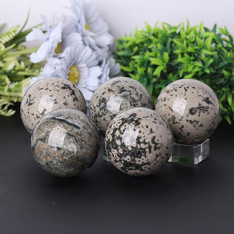 1.5"-4.0" Ocean Jasper Sphere Wholesale Crystals