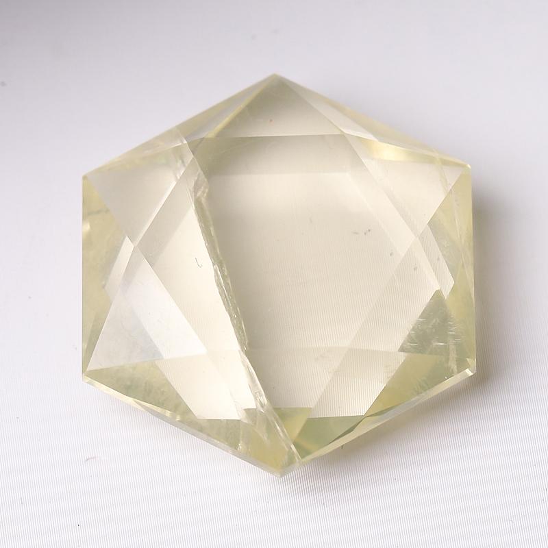 1" Crystal Hexagon Pocket Stone  for Pendant for DIY Wholesale Crystals
