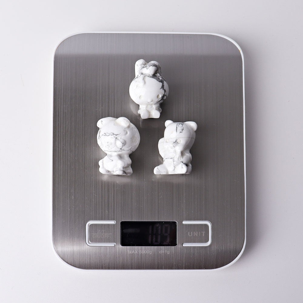 1.5" Howlite Animal Crystal Carvings Wholesale Crystals