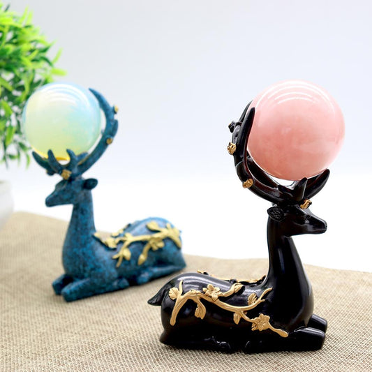 Home Decoration Crafts and Resin Deer Stand Wholesale Crystals