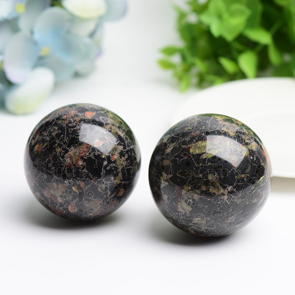 2.0" Plum Bloomson Crystal Sphere Bulk Wholesale  Wholesale Crystals