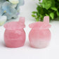 2.1" Rose Quartz Mushroom House Crystal Carving Bulk Wholesale  Wholesale Crystals