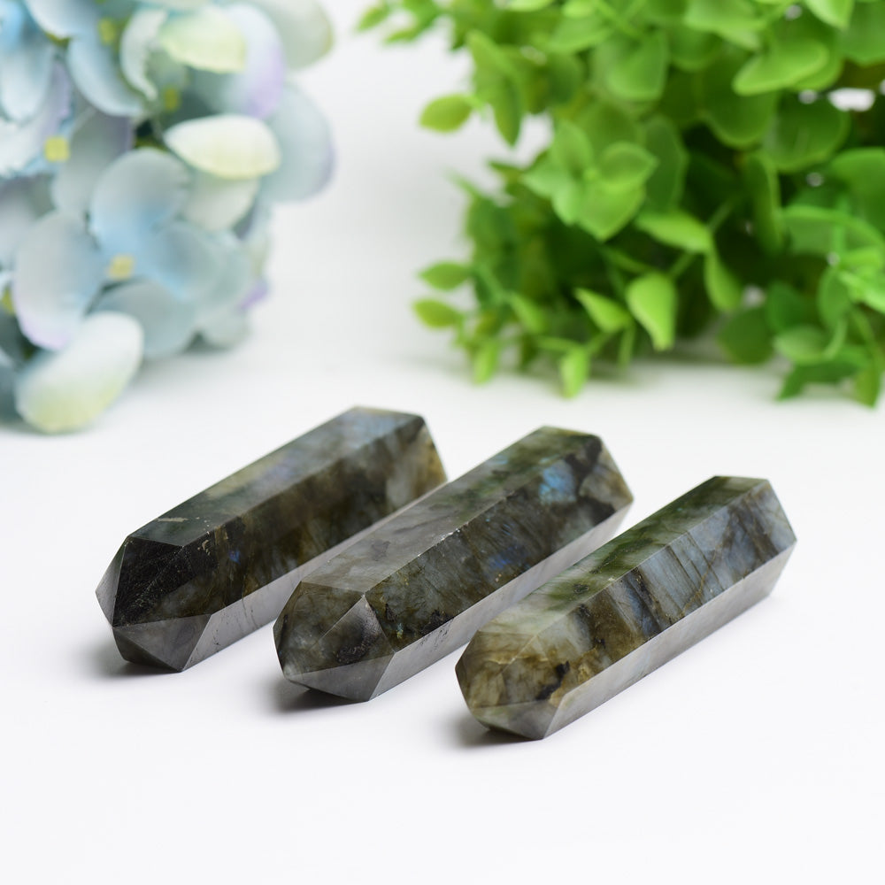 2.5"-4.5" Labradorite Point Bulk Wholesale  Wholesale Crystals