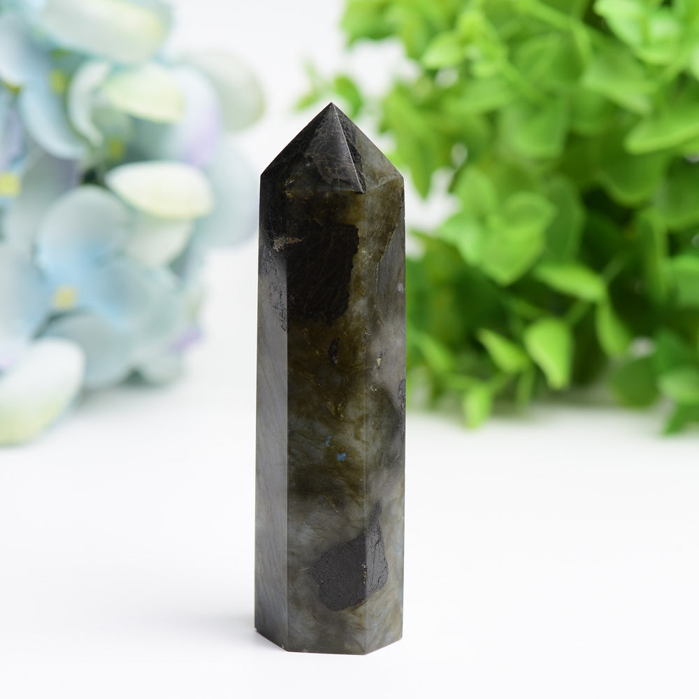 2.5"-4.5" Labradorite Point Bulk Wholesale  Wholesale Crystals