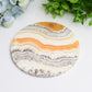 5.5" Orange Calcite Plate Free Form with Stand Bulk Wholesale  Wholesale Crystals