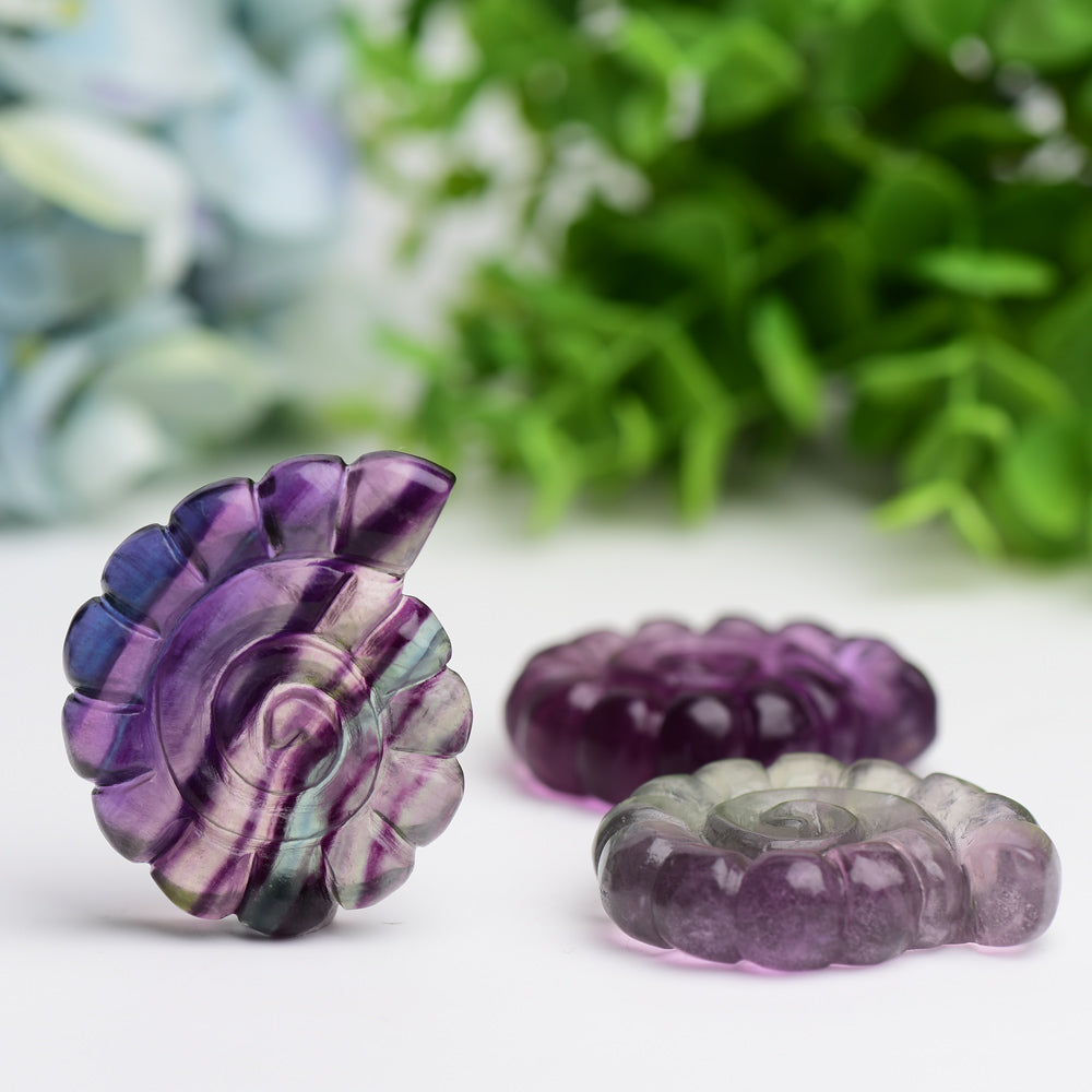 2.0" Fluorite Shell Crystal Carving  Wholesale Crystals