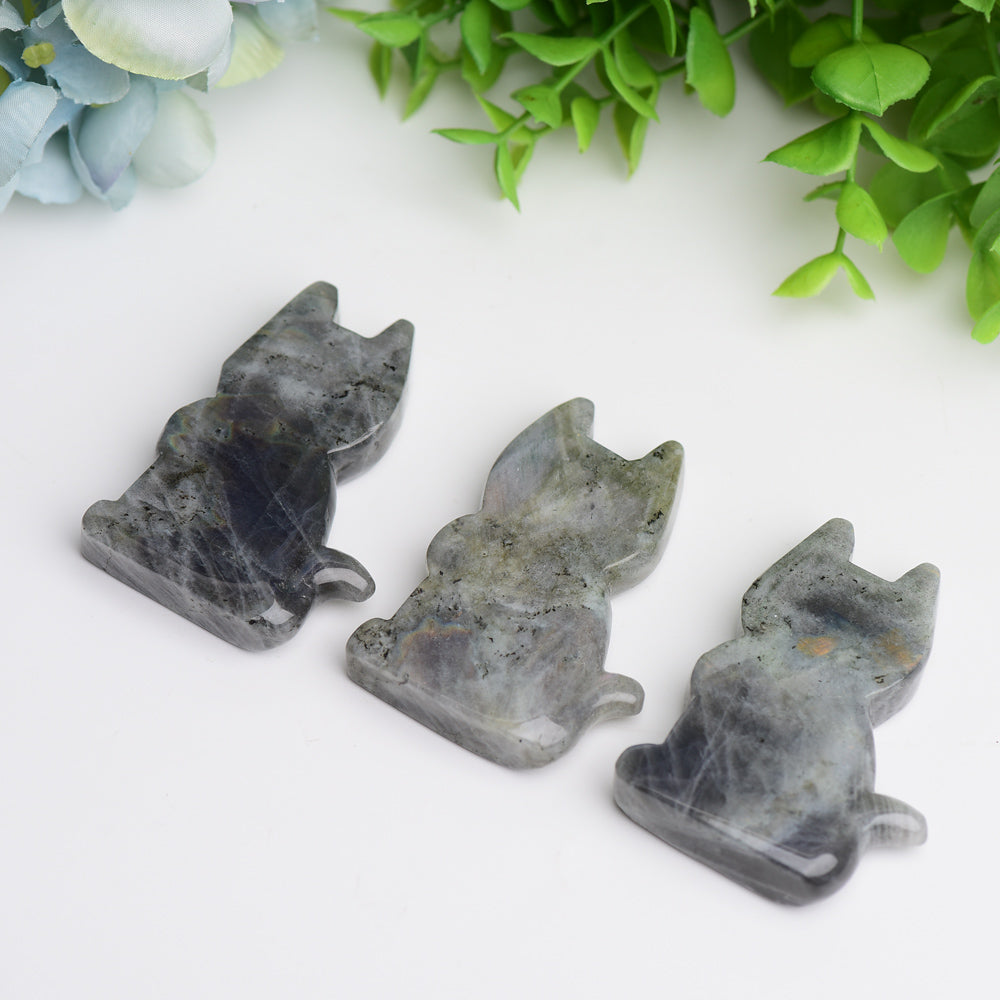 2.3"Labradorite Cat Crystal Carving  Wholesale Crystals