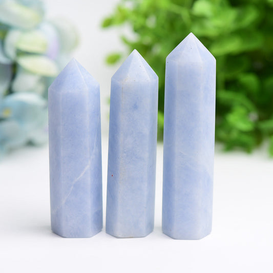 2.5"-4.5" Celestite Points Bulk Wholesale  Wholesale Crystals