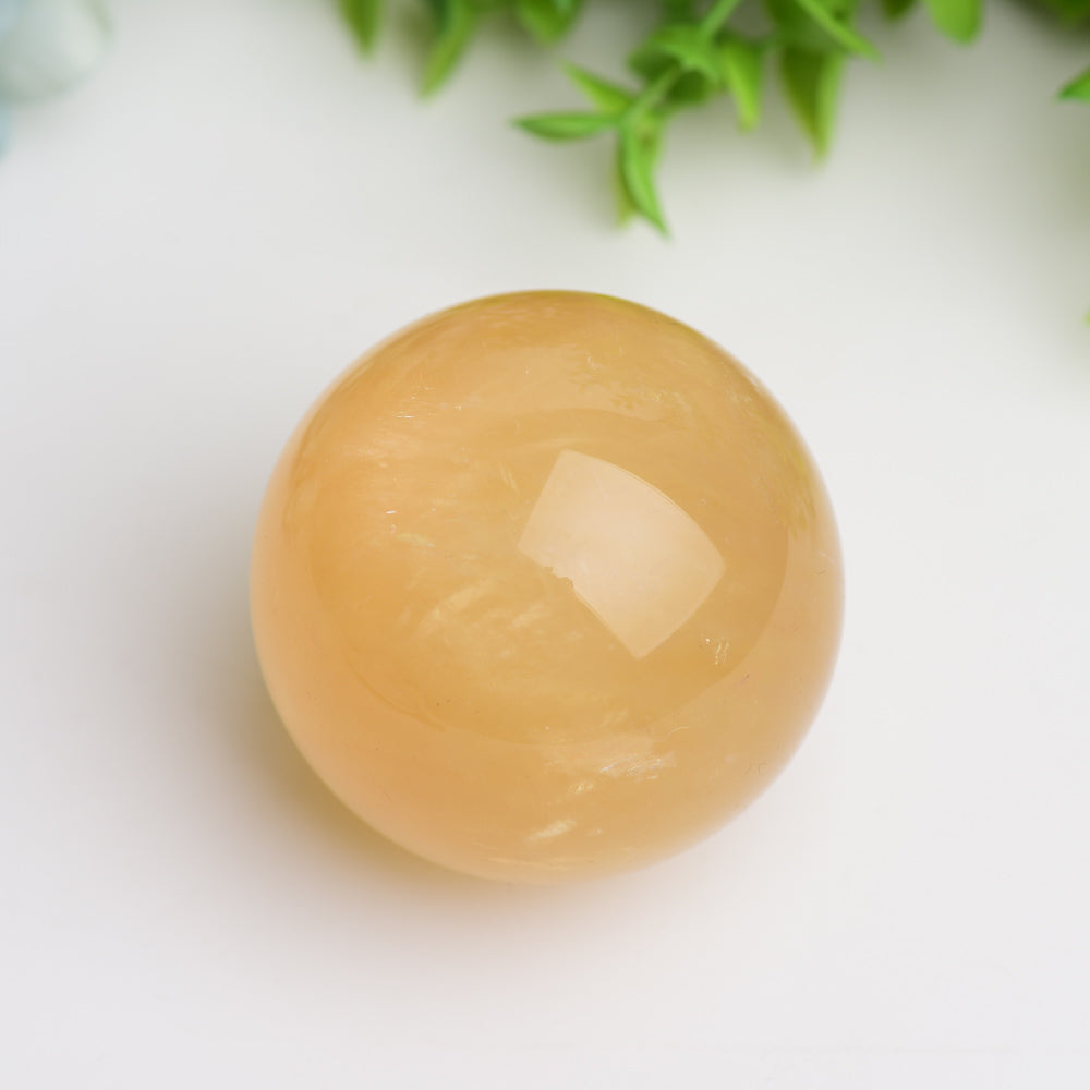 Honey Calcite Crystal Sphere  Wholesale Crystals