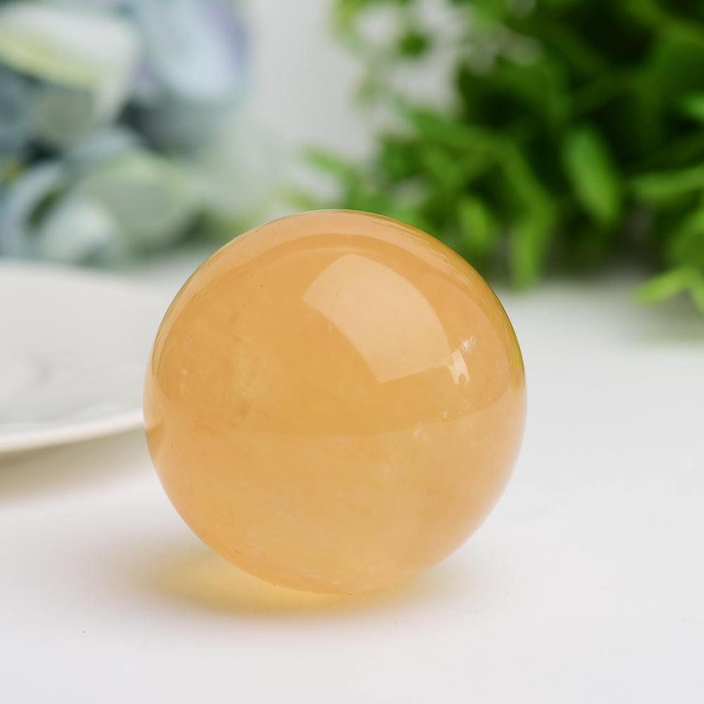 Honey Calcite Crystal Sphere  Wholesale Crystals