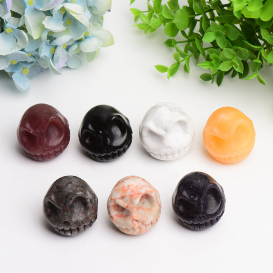 1.6" Mixed Crystal Jack Skellington Crystal Carving Bulk Wholesale  Wholesale Crystals