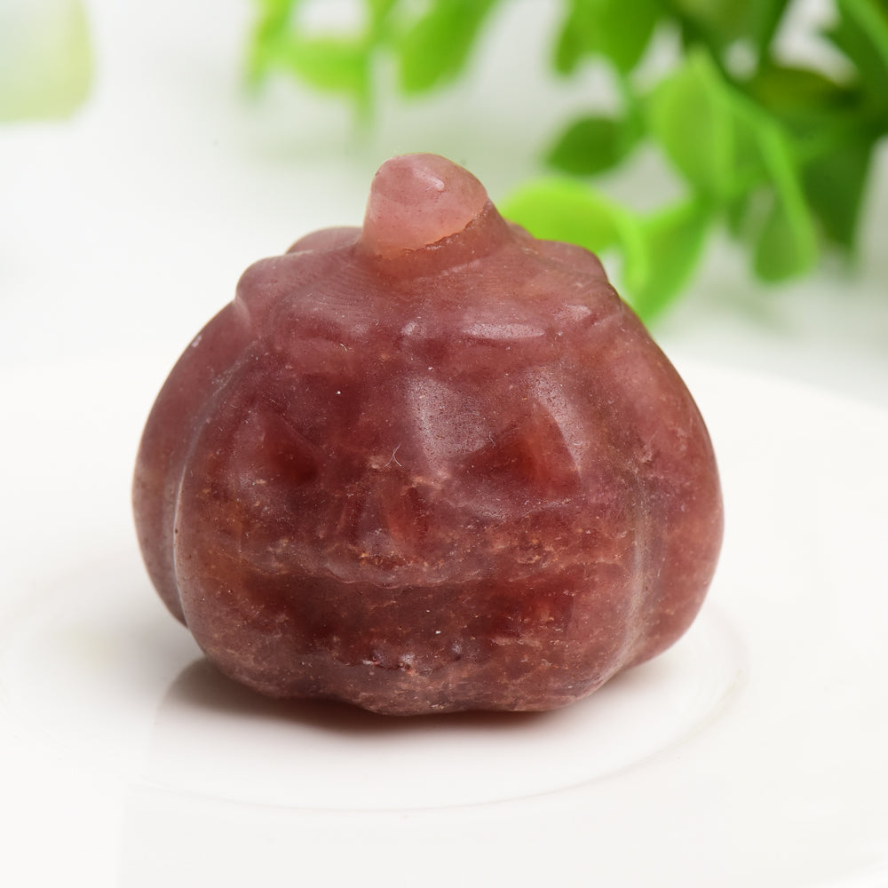 1.7" Mixed Crystal Pumpkin Carving for Halloween Decor Bulk Wholesale  Wholesale Crystals