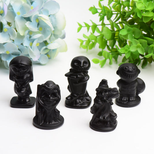 Black Obsidian Crystal Carving for Halloween  Wholesale Crystals